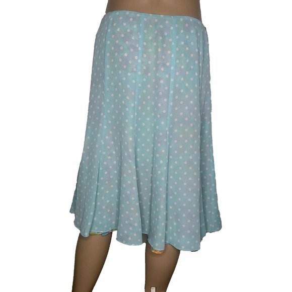 Emma & James Reversible Floral Polka Dot Skirt 12 - Picture 7 of 11